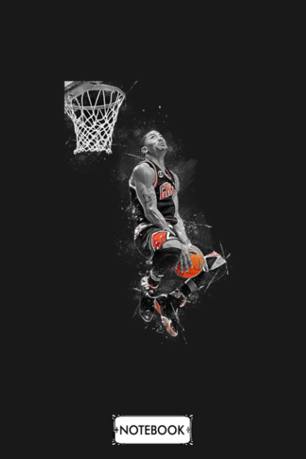 Derrick Rose Derrick Rose Wolves Jersey Notebook: Lined College Ruled Paper,6x9 120 Pages,journal,matte Finish Cover,diary,planner