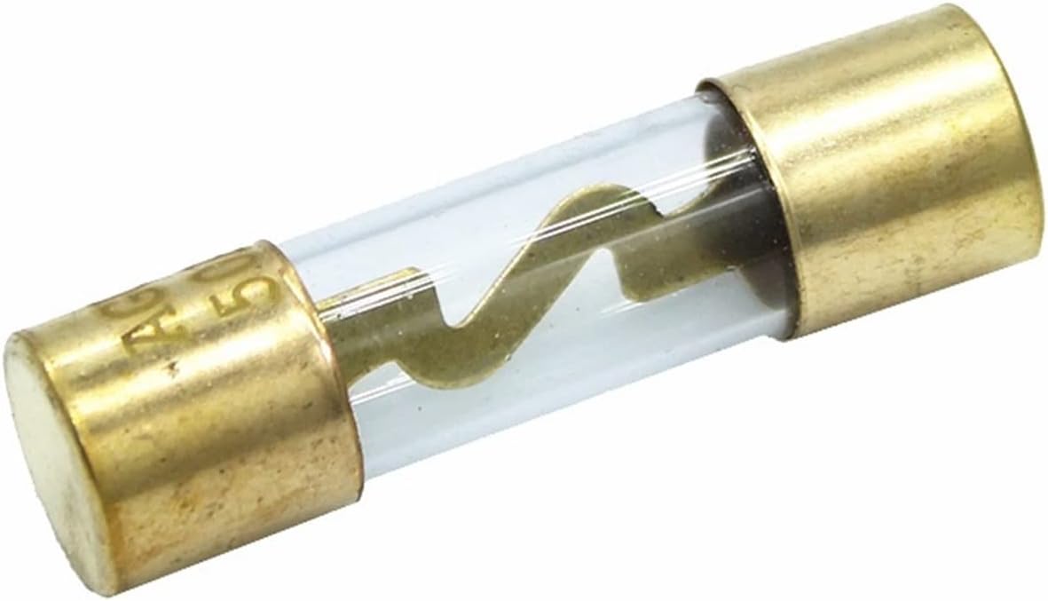 JOYALY 5Pcs 10 * 38MM Gold Plated Glass AGU Fuse Fuses Pack