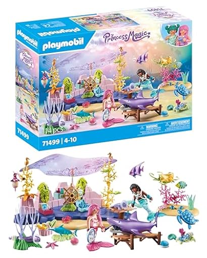 PLAYMOBIL Princess Magic 71499 Sirena Cuidado de Animales, Cuidado tierno para Animales Marinos, Juegos de rol imaginativos, Juguetes para niños a Partir de 4 años | Ya disponible en tu tienda friki favorita! En mundofriki.es!