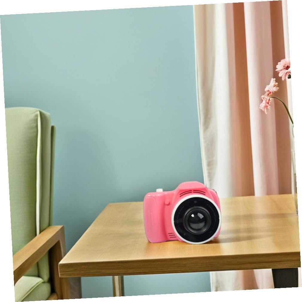 KOMBIUDA Proyector de Fotos para pequeña cámara portátil proyector portátil Camara grabación de Video para cámara de Video para Acampar electrónico Rosa