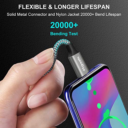 Etguuds [4-Pack, 3Ft] Usb Type C Cable 3A Fast Charging, Usb A To Usb C Cable Premium Nylon Braided Compatible With Samsung Galaxy S20 S10 S9 S8 Plus S10E A10E A20 A51 A71, Note 20 10 9 8, Moto G8 G7 #TOP7