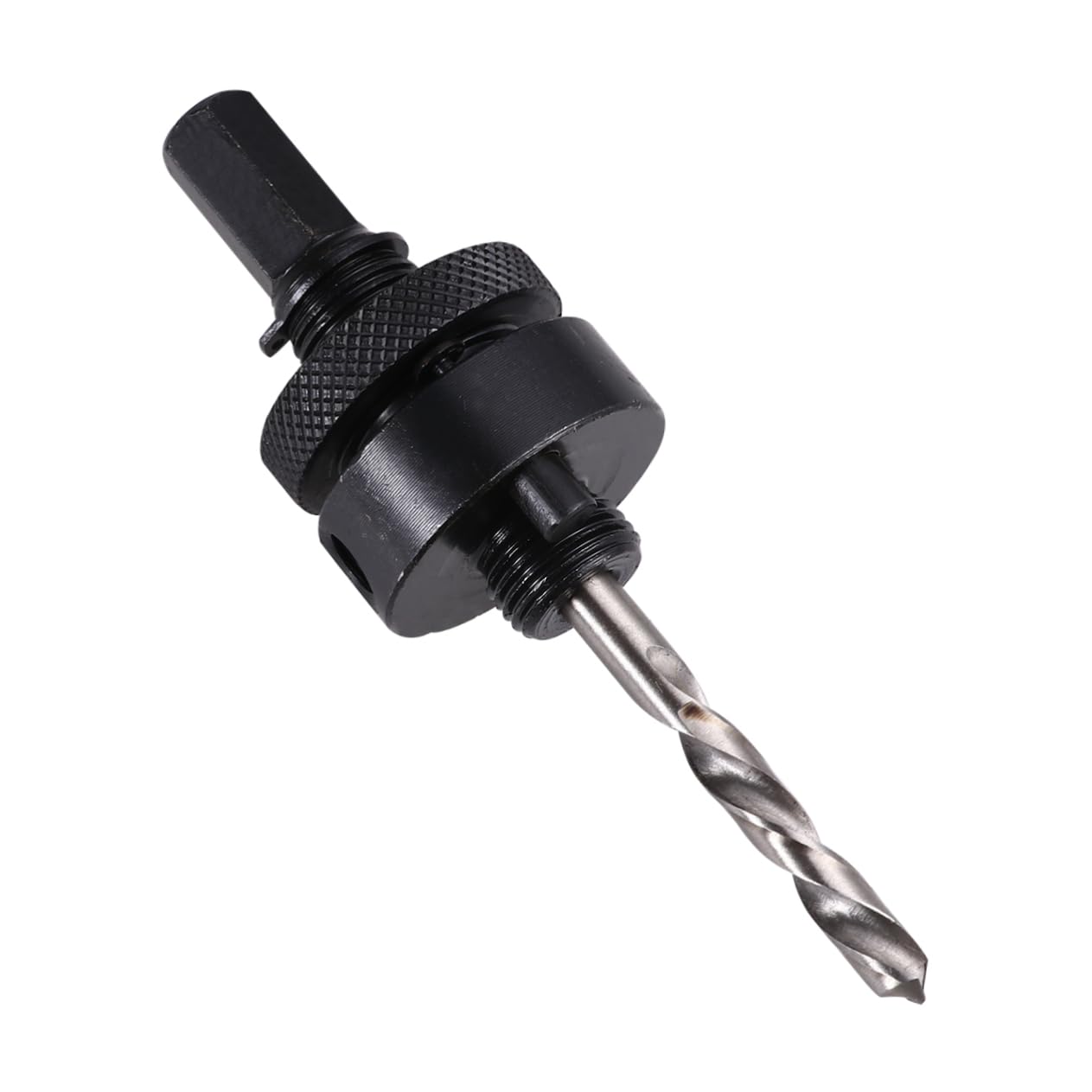 Mikikit Heavy Duty Metal Mandrel Handle 30-114mm Hole Arbor 3pcs Precision Drill Bits Fast Easy Installati