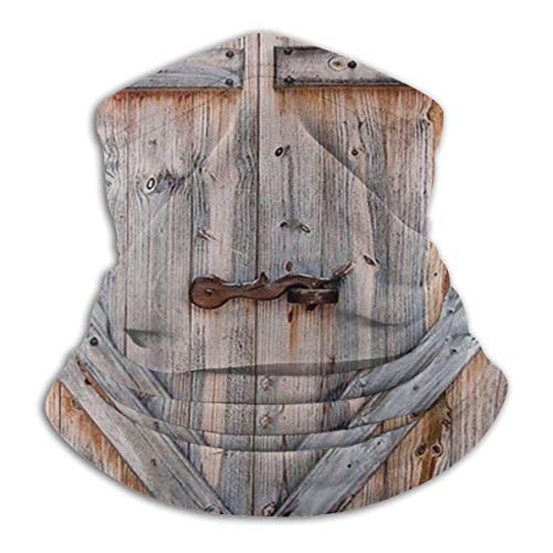 Preisvergleich Produktbild Alte Holzgarage Unisex Fleece Nackenwärmer Winddicht Winter Nackenschutz Kaltes Wetter Gesichtsmaske für