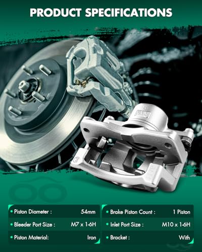 Image of SCITOO Front Brake Calipers With Bracket 19B3198 19B3199 Compatible For Toyota For Yaris 2006-2018