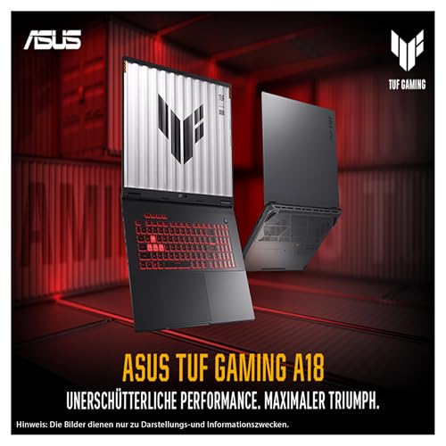 TUF A18 Gaming Laptop, AMD Ryzen 7 260, 16 GB DDR5 RAM, 2 TB PCIe SSD, 18" FHD (1920 x 1200), display Nvidia GeForce RTX 5050 Graphics, Tastiera RGB QWERTZ, Windows 11 Home, Jaeger Gray - Notebook - Immagine 5