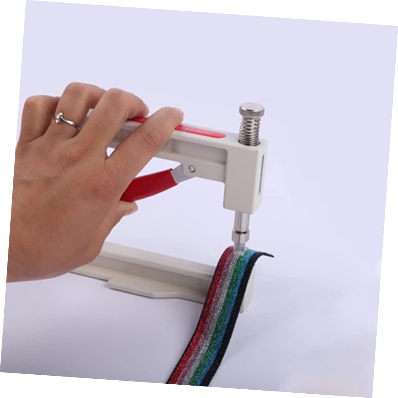 NUOBESTY 1Set Portable Pearl Setting Machine Kit Manual Beading Tool with Bead Molds for DIY Crafts Clothing Accessories and Hats Easy to Use Non Porous Pearl Fixing Device