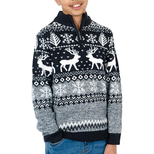 Pull de Noël nordique pour enfants NOROZE motif renne vêtement d'hiver chaud pour garçon
