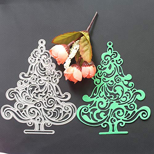 Metal DIY Cutting Die Card Embossing Die Scrapbooking Album Paper Cards Art Craft Stencils Scrapbooking (Christmas Tree 3) - Thumbnail 2