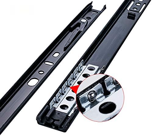 Drawer Track Rail Sliding Two Section Cabinet Slides Furniture Hardware Sliding Hardware(DG205 12 Inch)