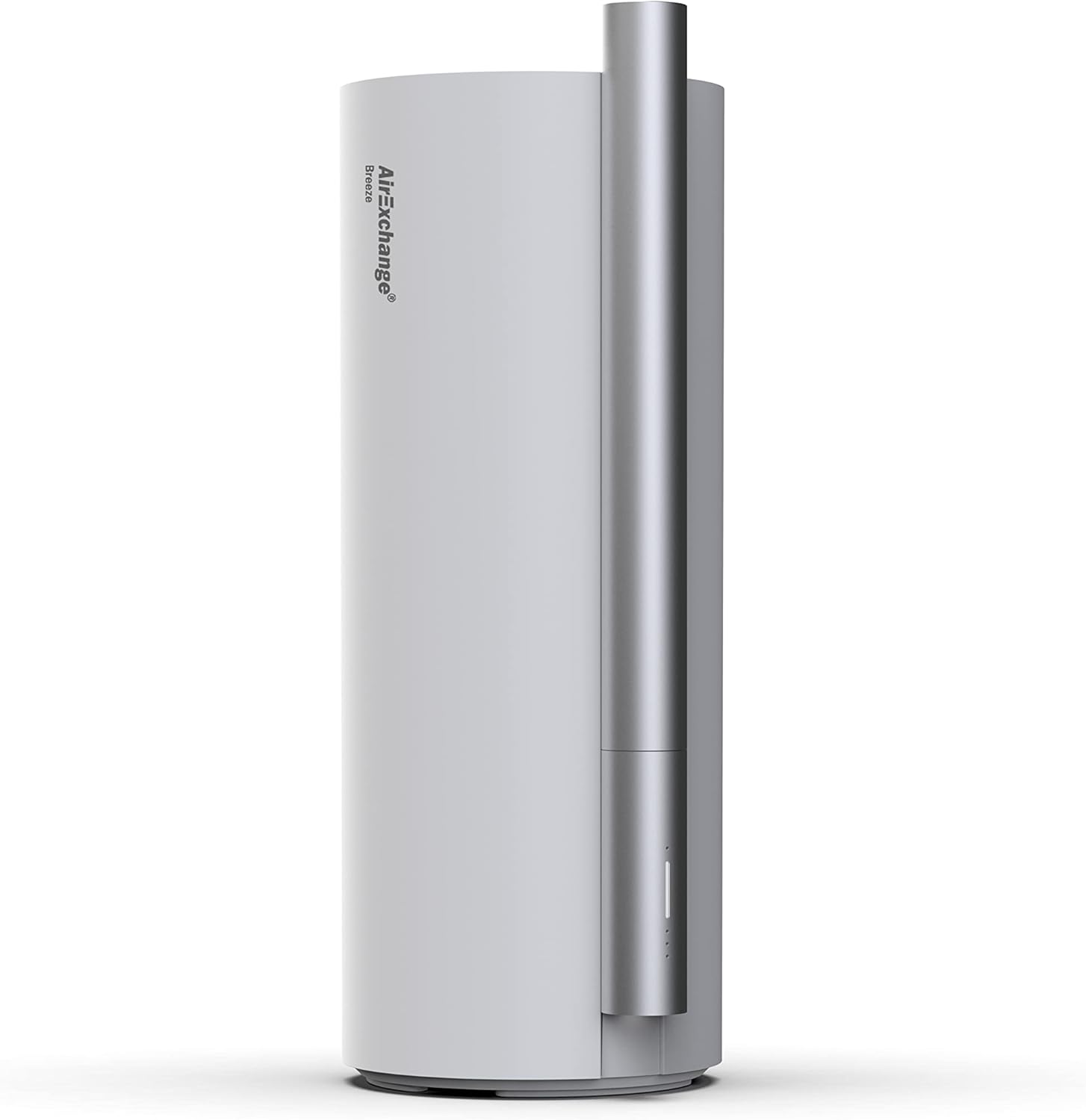 AirExchange® Humidificador Breeze para habitaciones de hasta 60 m², tecnología de luz UV-C, 3 velocidades, depósito de 4,5 litros, color blanco