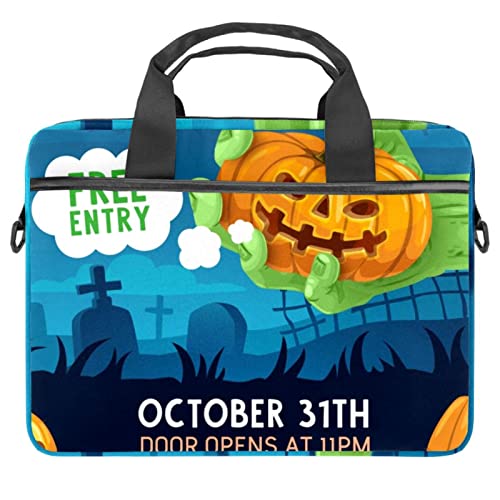 Housse ordinateur 13 pouces à bandoulière sacoche PC portable 14 pouces zombie