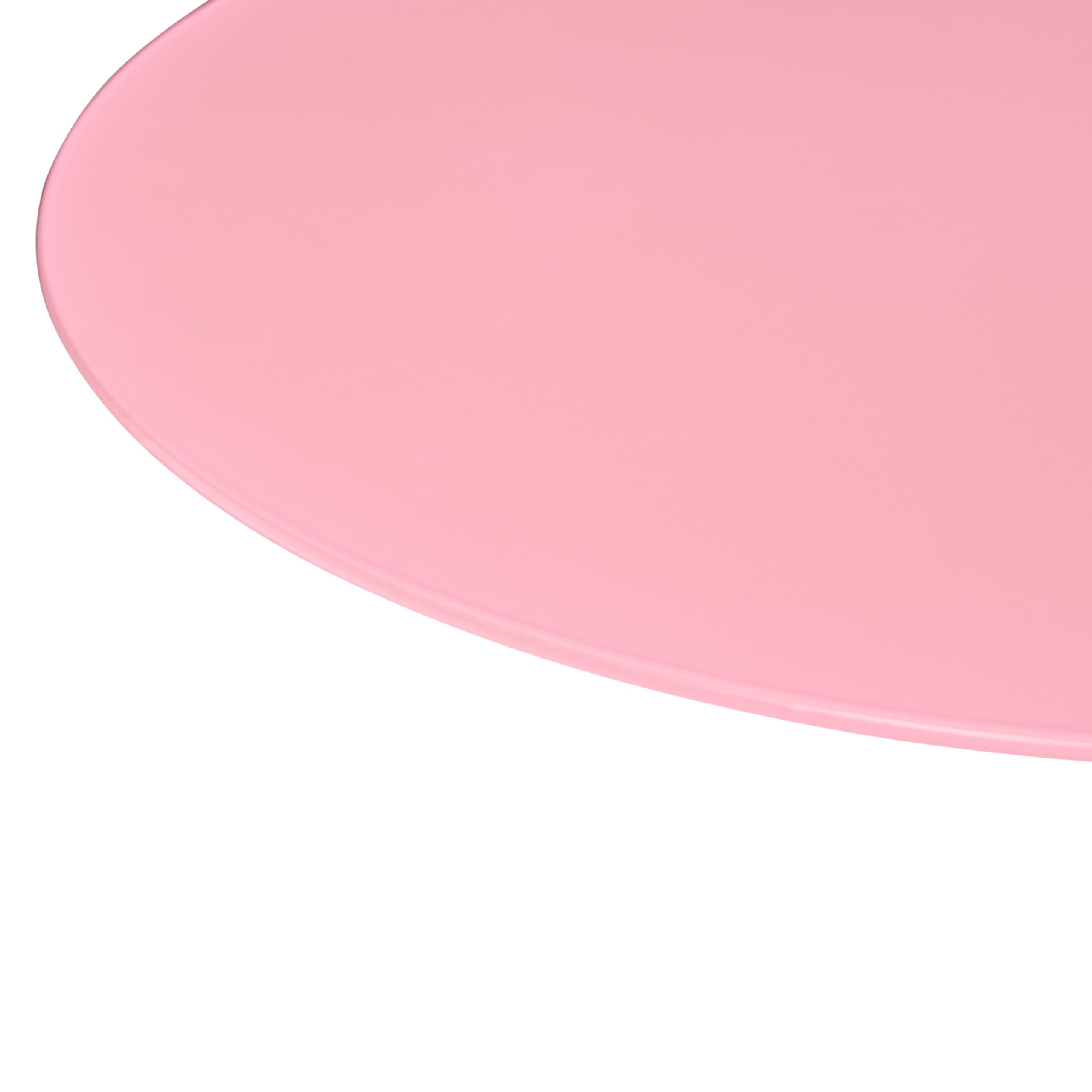 Table d'Appoint Moderne Minimaliste en Métal 35 x 52 cm Rose Kensico