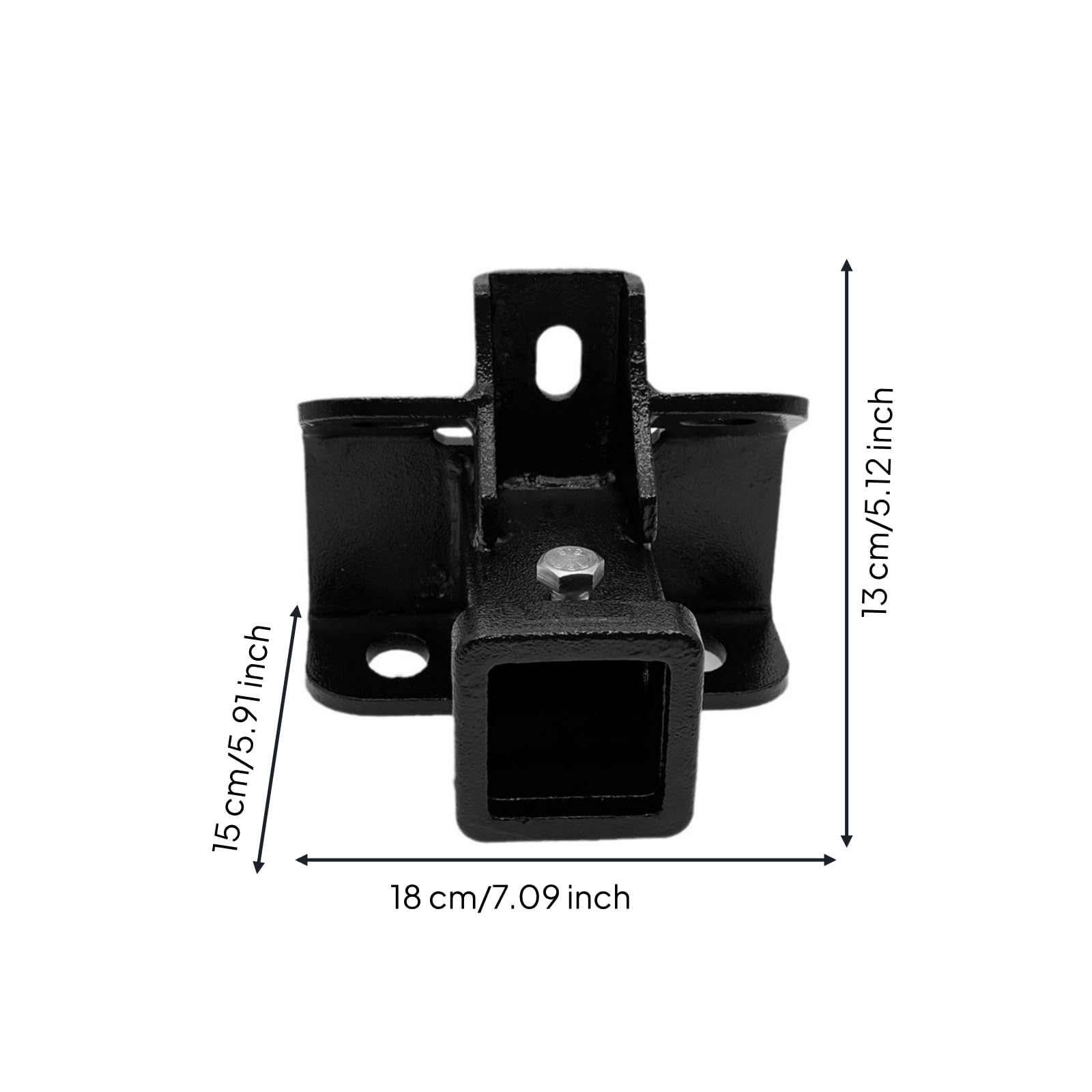 Qianly Base Enganche Remolque Versátil Receptor Enganche Remolque Ajustable Soporte para Todoterreno