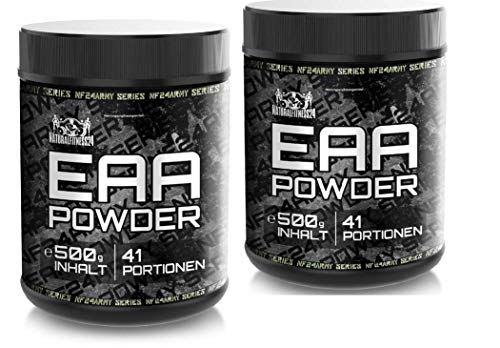 Eaa Pulver 1kg Pfirsich-Eistee Geschmack | 2x 500g Dose | Made in Germany | Instant EAAs mit 8 essentiellen Aminosäuren | hervorragende Löslichkeit | NF24 Cover