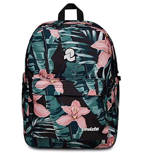 Zaino Scuola LAB - Doppio Scomparto - Tasca Organizer porta PC Tasche laterali borraccia - Eco Material rosa