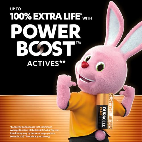 DURACELL Plus AAA Batteries (24 Pack) – Alkaline Batteries 1.5V – Up to 100% Extra Life with POWER BOOST Actives– Reliability For Everyday Devices – 0% Plastic Packaging – 10-Year Storage-MN2400 - Image 3