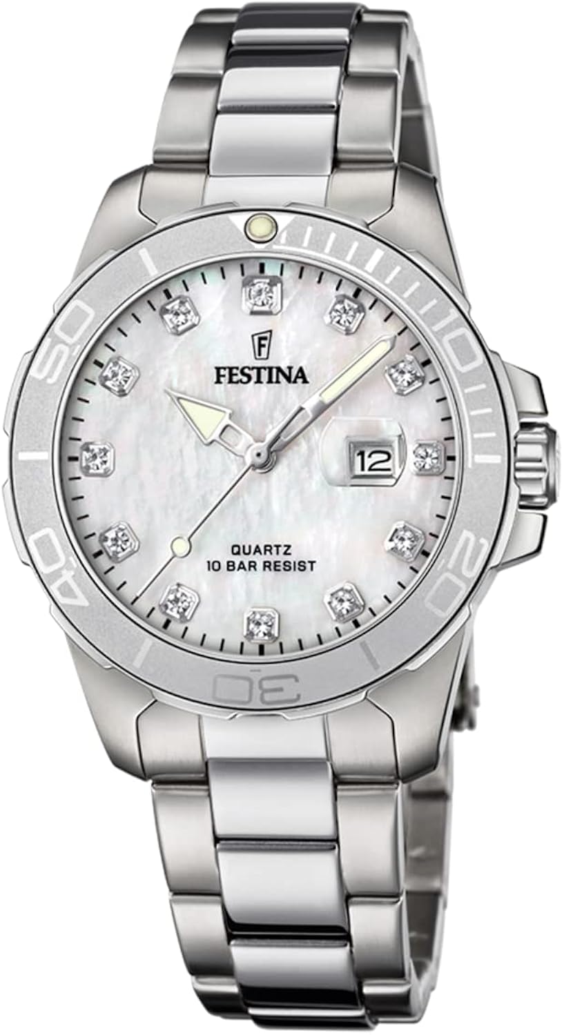 Festina Orologio Analogueico Quarzo Donna con Cinturino in Acciaio Inox F20503/1 Festina Orologio Analogueico Quarzo Donna con Cinturino in Acciaio Inox F20503/1