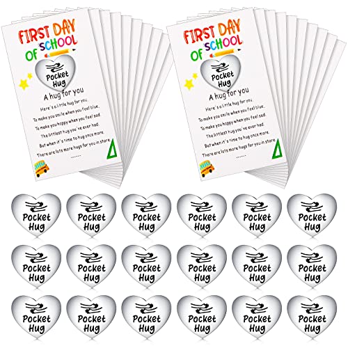 40 Pcs Heart Pocket Hug Token With Card First Day Of School Gifts Long Distance Relationship Gifts Back To School Keepsake For Friend Colleagues Family Social Gifts During Lockdown Anniversary #TOP5