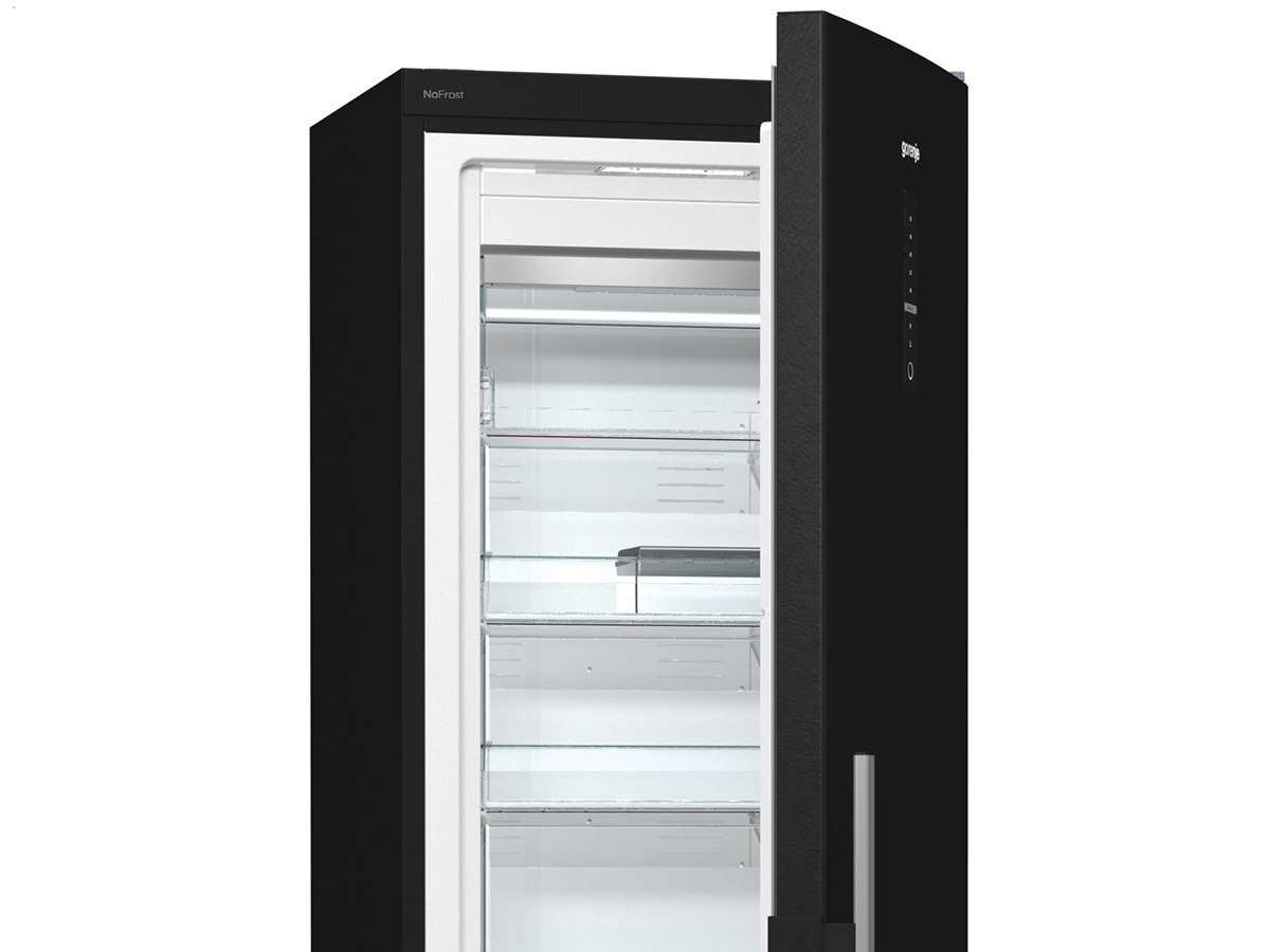 Gorenje FN 6192 PB Gefrierschrank / Energieklasse A++ / Höhe 185 cm / Gefrierteil 243 L / NoFrost / SuperFrost-Funktion / 6 herausziehbare Gefriergut-Schubfächer / LED TouchControl Display in der Tür