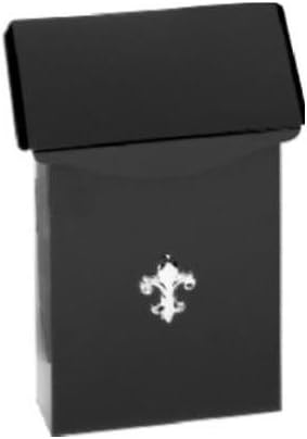 Solar Group BW110000 Wall Mailbox, Vertical, Black Galvanized Steel, Small, 9.75 x 6 x 2.5-In. - Quantity 1