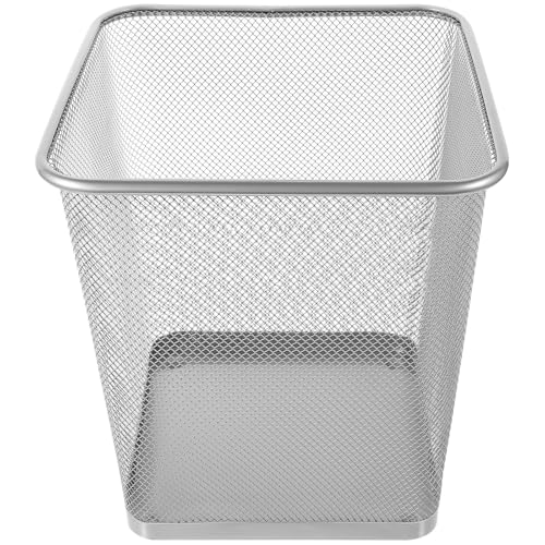 Poubelle en métal ERINGOGO anti-odeur en treillis ventilé pour chambre et bureau