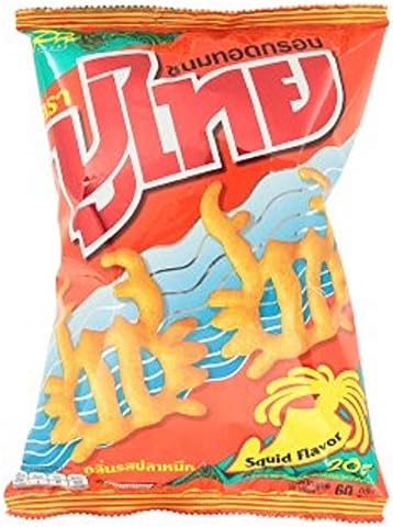Crispy Snack Squid Flavor Brand Pu-Thai 60 G