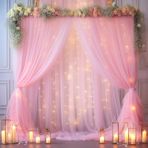 Toile de fond photo transparente et lumineuse pour décoration de baptême
