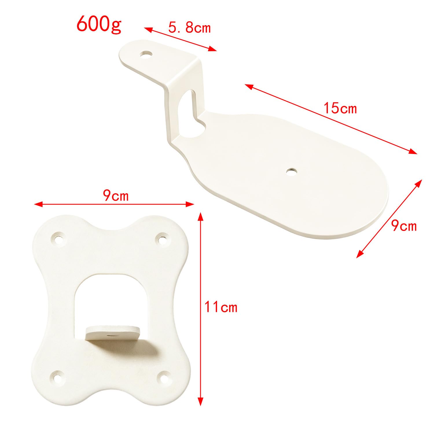 Supporto compatibile con Bose Lifestyle Ultra, supporto da parete Bose Lifestyle Ultra, supporto in metallo, accessori (bianco), 2 pezzi