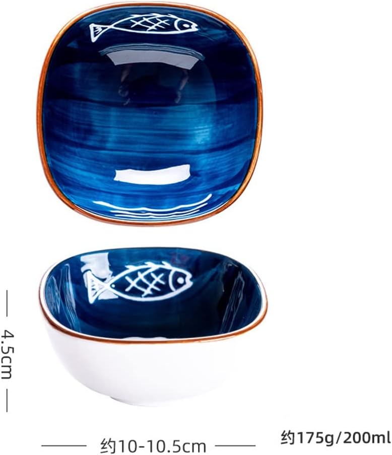 Small Fish Dish Japanese-style Ceramic Seasoning Hot Pot Dipping Household Sauce Soy