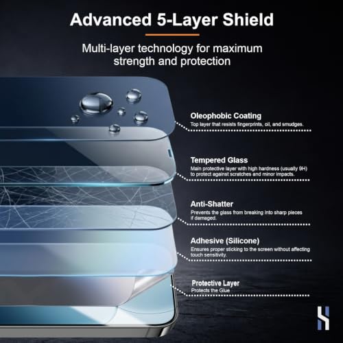 Image of Tempered Glass for Oppo K14x | Oppo K14 - Military Grade 9H Screen Guard, Anti-Scratch, Shatterproof, Edge to Edge Full Coverage - Black Border