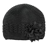 My Lello Infant Baby Girl's Crochet Beanie Hat with Flower