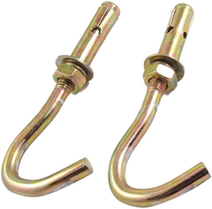 5 Pcs Nuts Brass Metal Expansion Anchor Open Cup Hook Panel Nuts Bolt