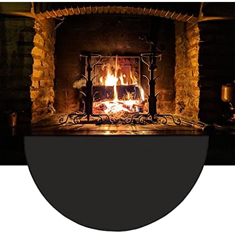 Aisikoo 63"x37" Fireproof Fireplace Mat Cover