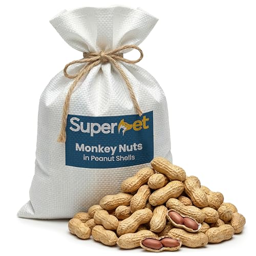 Superpet Monkey Nuts, Peanuts for Wild Birds, Squirrel Food, Natural Bird Peanuts in Shells for Crows, Jays, Magpies & Garden Wildlife, High-Energy Foraging Alternative to Bird Seed, 10kg
