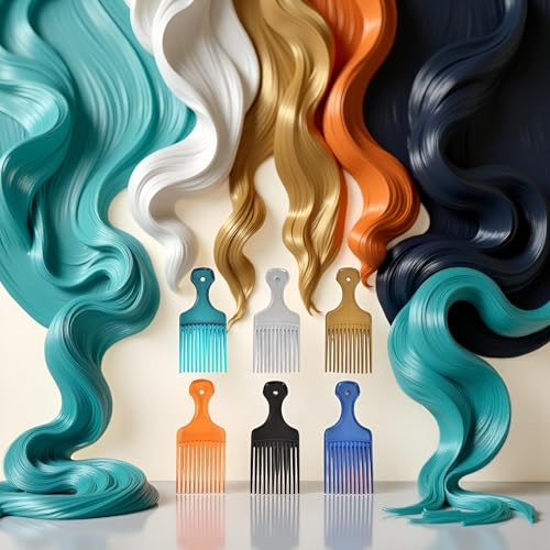 Peine para cabello rizado y barbería, 1 pieza miniatura 6