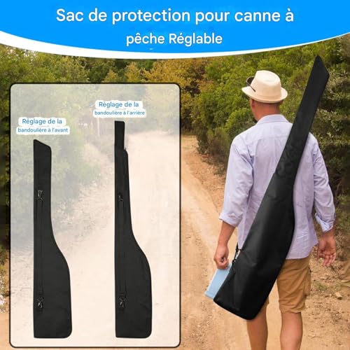 Organisateur équipement portable de pêche en textile résistant pour le voyage