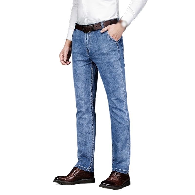 Straight Leg Four Season High-Waisted Business Casual Solid Color Jeans2