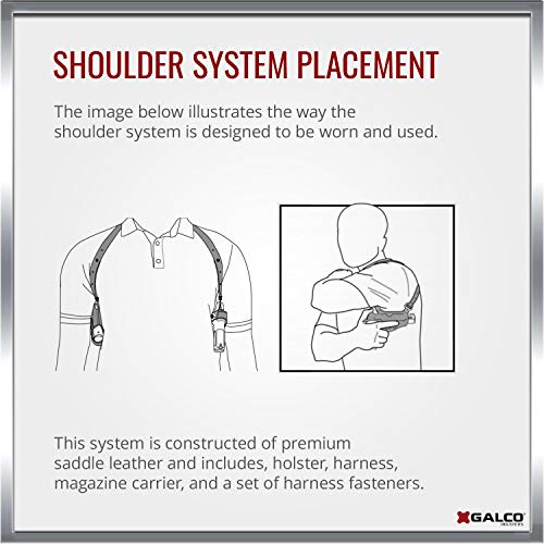 Galco Miami Classic Shoulder Holster System Tan Compatible With 3"-5" 1911 #TOP2