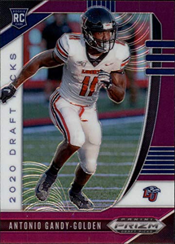2020 Panini Prizm (NFL) Draft Picks Refractor Purple #167 Antonio Gandy-Golden Liberty Flames (NFL) Draft Picks RC Rookie Officially Licenced NCAA Collegiate and NFLPA Football Panini Panini Football Trading Card (Scan streaks are NOT on the Card Itself)