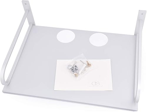 Miniatura 9 de Ace Select - Estante de aluminio montado en la pared, estante flotante AV, caja de TV, estantes de componentes para enrutador, consolas de juegos,