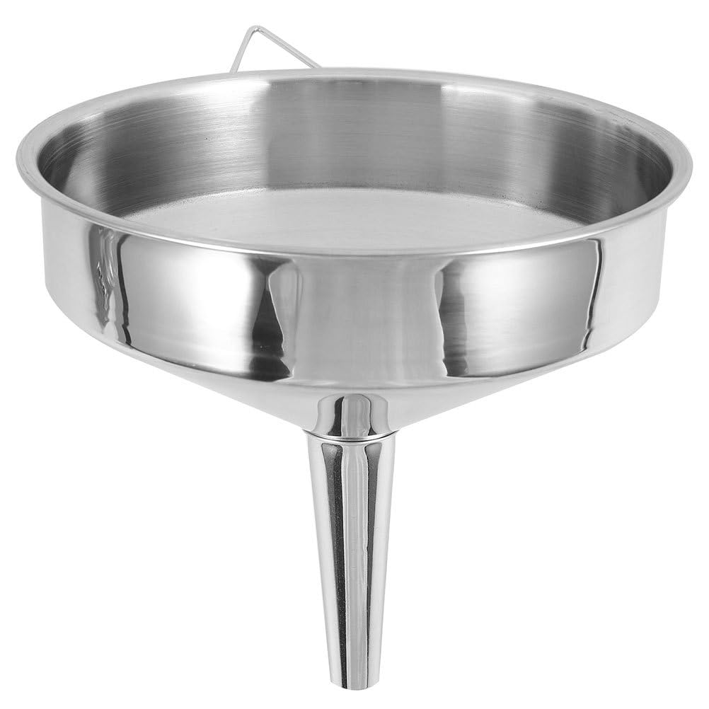 Entonnoir Acier Inoxydable Grand Volume Entonnoir Large Bouche Épais Pour Huile De Cuisson Liquide Industriel Et Transfert Carburant Polyvalent