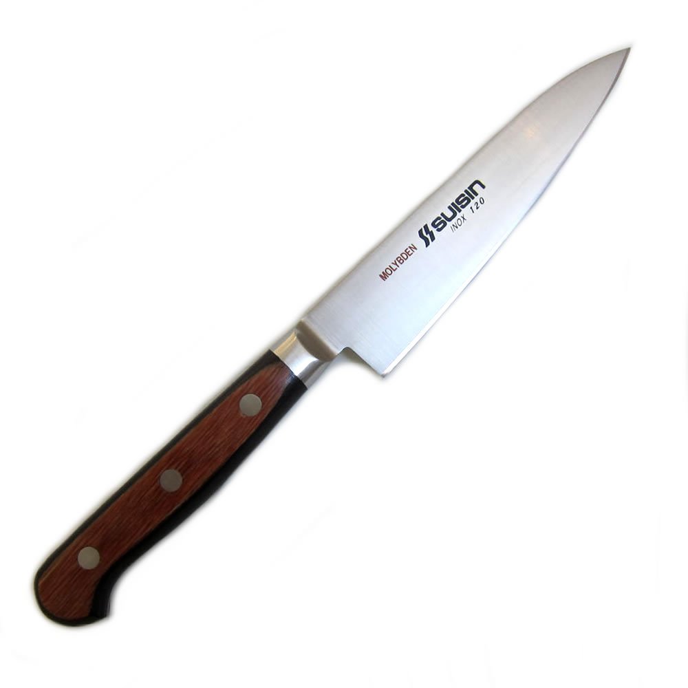 com Suisin Inox Western-Style Knife Series, Genuine Sakai-Manufactured, Inox Steel 4.7” (120mm) Utility Knife