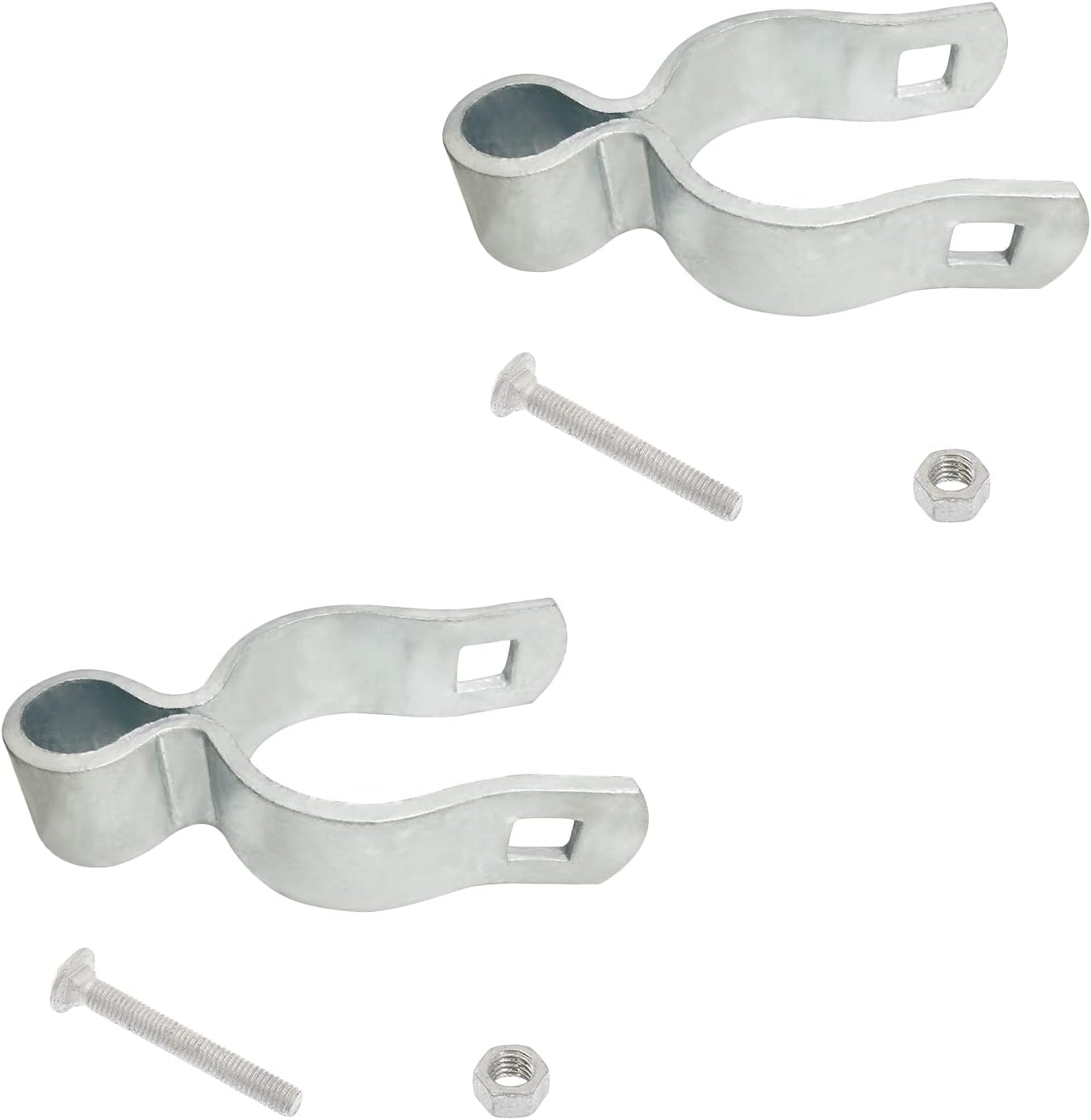 2 Pack Chain Link Fence Gate Post Hinge for 15/8" Outside