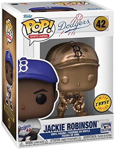 Funko Pop! Icons! Jackie Robinson Gold Chase Figure - Image 2