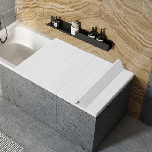 Housse de baignoire pliable en PVC rectangulaire 160 x 70 cm