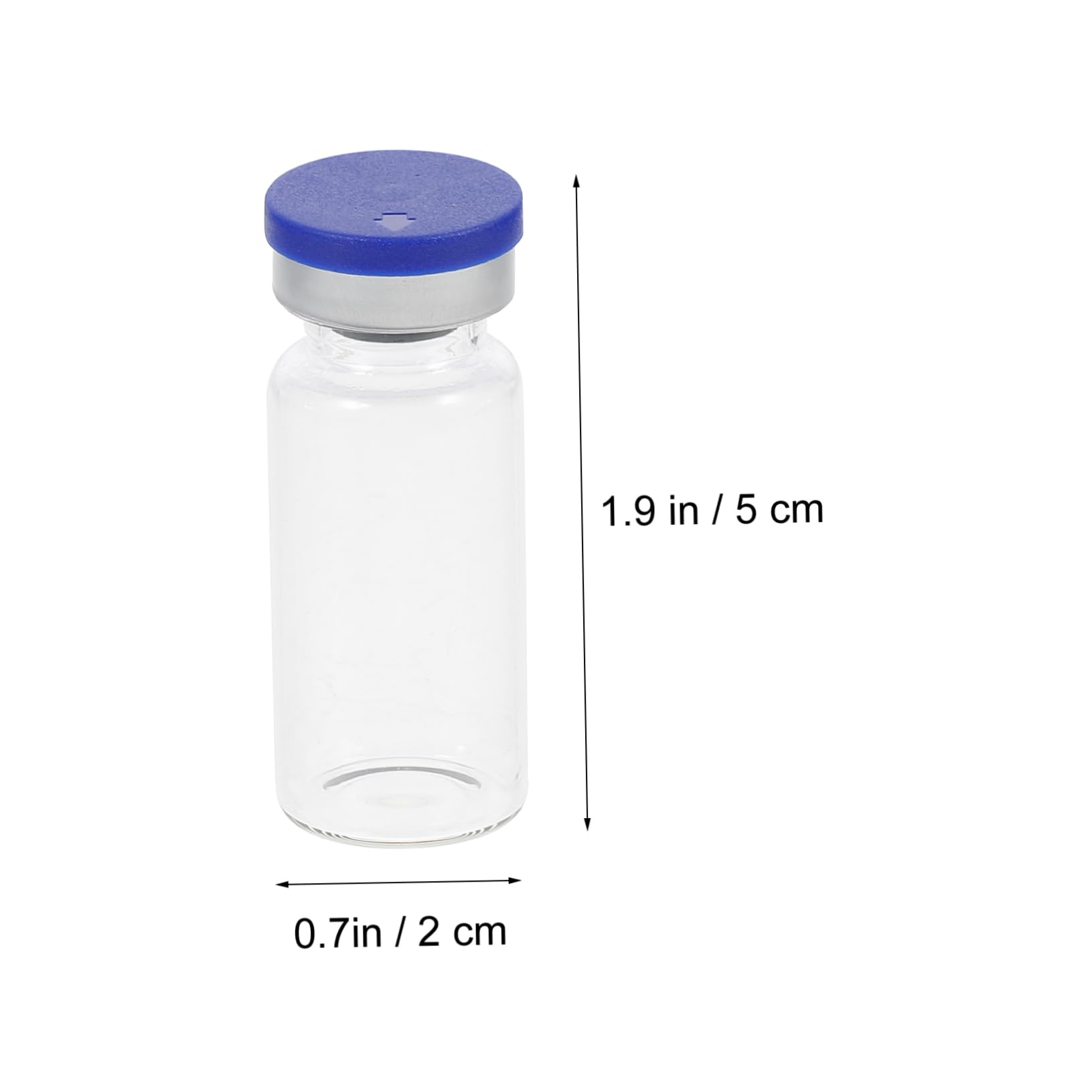 Transparente Glasampullen 10ml 100 Stück aus Glas für Laborproben