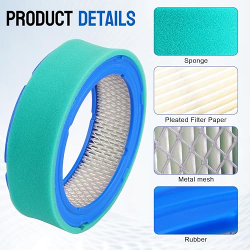 Image of 394018 Air Filter for B&S 394018S 392642 271271 272490 294000 5050H 5050B | 4135 421400 402400 /John Deere LG394018JD GT235 LT166 LT170 LTR155 LX288 SST16 Vanguard V-Twin 12.5-21 HP Engine Pre Cleaner