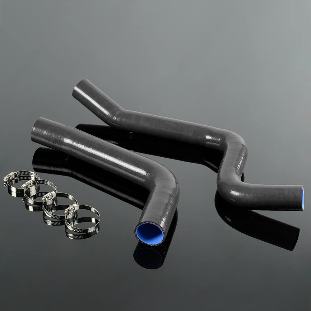 Silicone Radiator Hose Compatible with Chevy Camaro/Firebird 67-69 Black