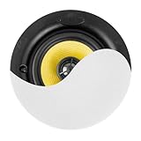 Power Dynamics KVCS5 Deckenlautsprecher 40 Watt – 5,25' 2-Wege Einbaulautsprecher Decke – Weiß – HiFi Klang, Low Profile Design, Magnetgitter, 8 Ohm – Einbaulautsprecher für Wohnräume & Gewerbe, 186mm