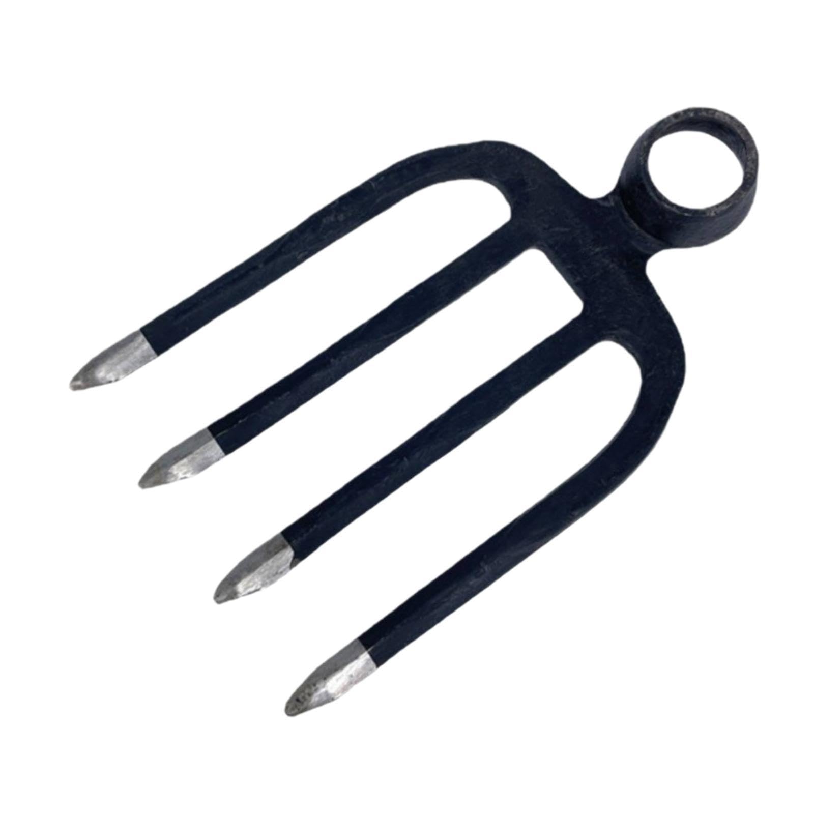 Zappa Giardino Zappa Giardino Rastrello Manganese Coltivatore Diserbo Tiratubi Strumento Manico Antiusura Adatto per Fioriere Campi Prato, 4 Denti
